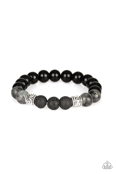 Paparazzi Accessories Mantra - Black Bracelet 