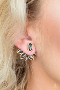 Paparazzi Accessories Fanciest Of Them All - Gold Earrings 