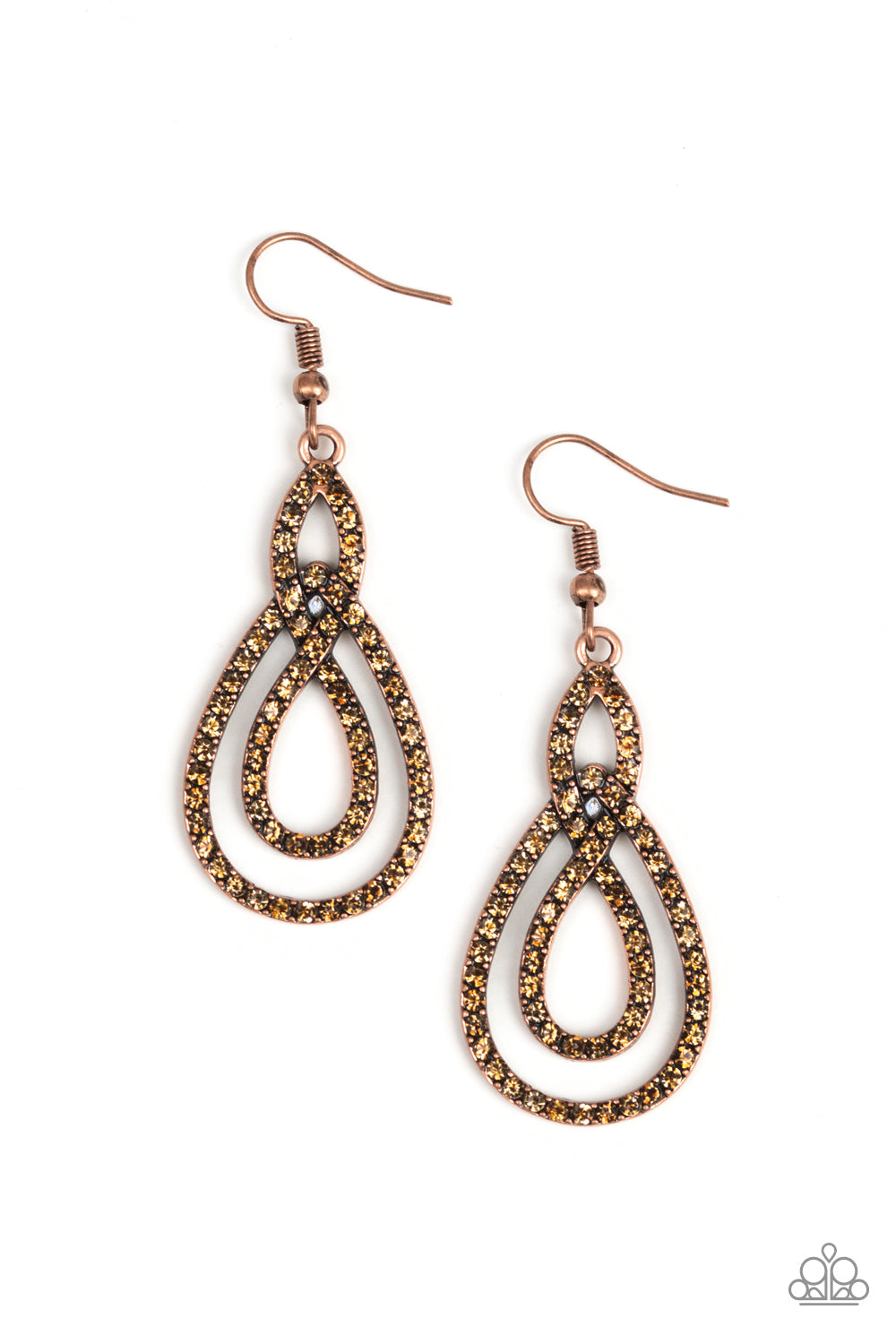 Paparazzi Accessories Sassy Sophistication - Copper Earrings 