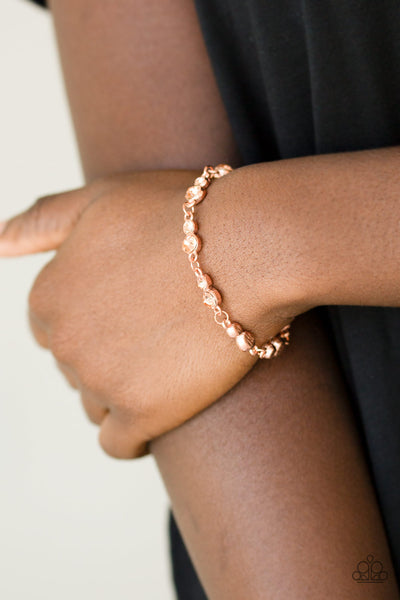 Paparazzi Accessories Twinkle Twinkle Little STARLET - Copper Bracelet 