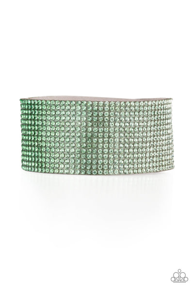 Paparazzi Accessories Fade Out - Green Bracelet 