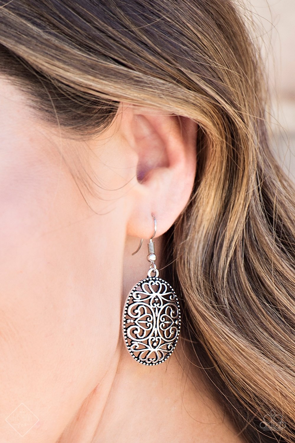 Paparazzi Accessories Wistfully Whimsical Silver Earrings 