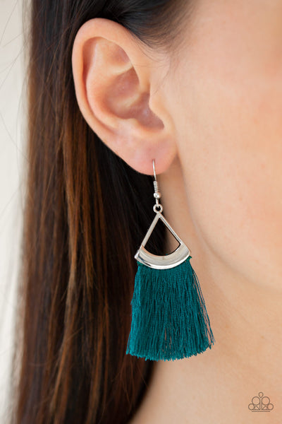 Paparazzi Accessories Tassel Tuesdays - Blue Earrings 