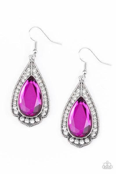 Paparazzi Accessories Superstar Stardom - Pink Earrings 