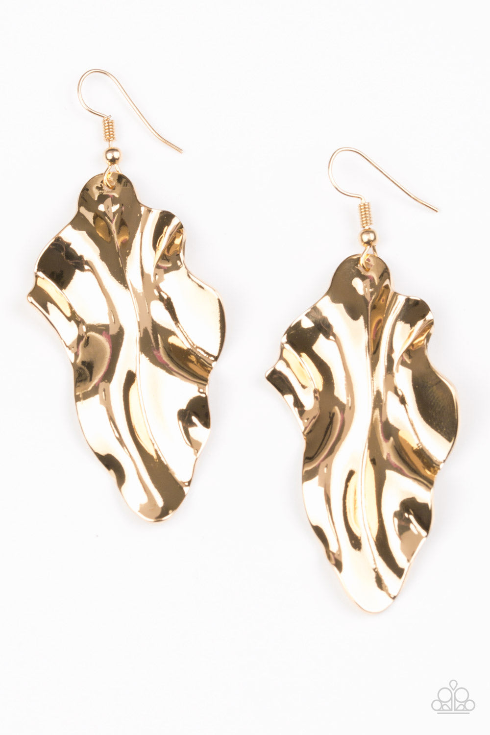 Paparazzi Accessories Fall Into Fall - Gold Earrings 