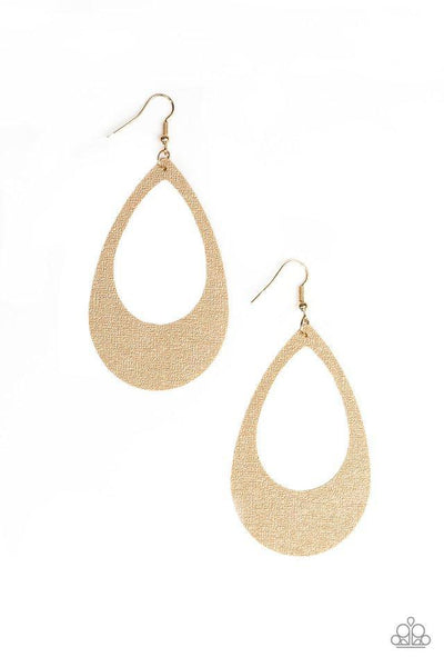 Paparazzi Accessories What A Natural Gold Earrings 