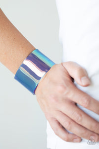 Paparazzi Accessories Holographic Aura - Blue Bracelet 