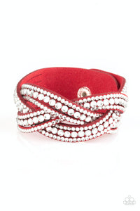 Paparazzi Accessories Bring On The Bling - Red Bracelet 