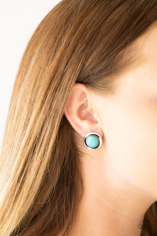 Paparazzi Accessories Out Of This Galaxy - Blue Earrings 