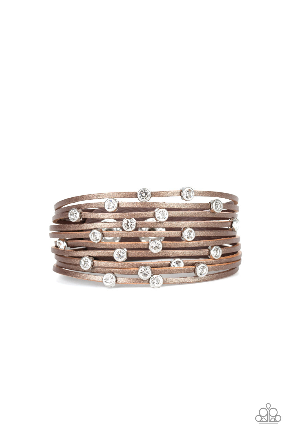 Paparazzi Accessories Meant To BEAM - Brown Bracelet 