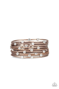 Paparazzi Accessories Meant To BEAM - Brown Bracelet 