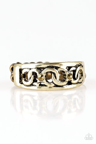 Paparazzi Accessories Street Cred Brass Ring 