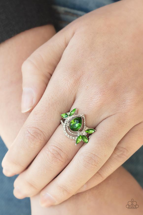 Paparazzi Accessories Eden Elegance - Green Ring
