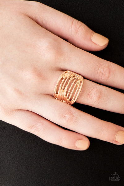 Paparazzi Accessories Give Me Space - Rose Gold Ring