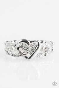 Paparazzi Accessories Heavenly Heart - White Ring