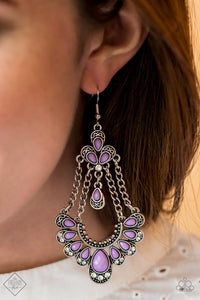 Paparazzi Accessories Unique Chic Purple Earrings 