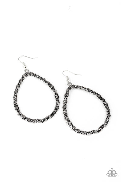 Paparazzi Accessories Galaxy Gardens - Silver Earrings 