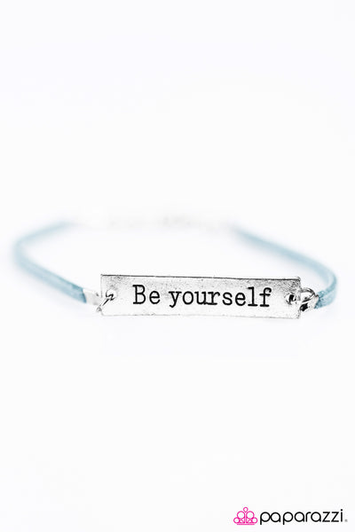 Paparazzi Accessories Be Yourself - Blue Bracelet 