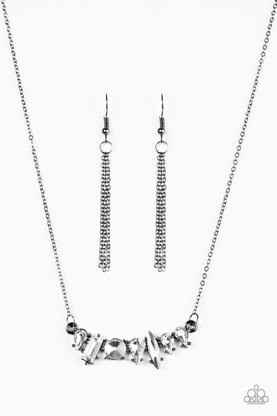 Paparazzi Accessories Living The Luxe Life - Black Necklace & Earrings 