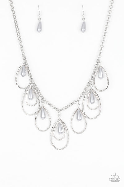 Paparazzi Accessories Rustic Ritz - Silver Necklace & Earrings 