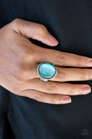 Paparazzi Accessories GLOW But Sure - Blue Ring