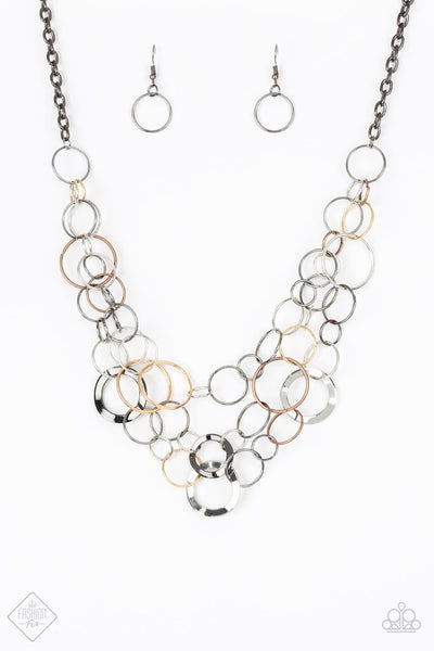 Paparazzi Accessories Main Street Mechanics Multi Necklace & Earrings 