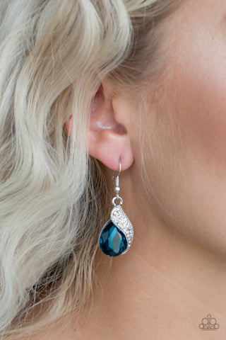 Paparazzi Accessories Easy Elegance - Blue Earrings 