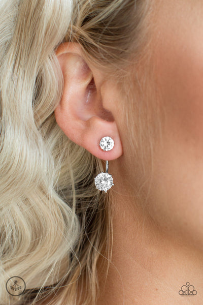 Paparazzi Accessories Starlet Squad - White Post Earrings 