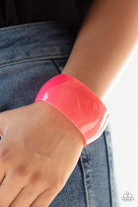 Paparazzi Accessories Fluent In Flamboyance - Pink Bracelet 