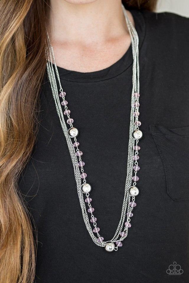 Paparazzi Accessories High Standards - Pink Necklace & Earrings 