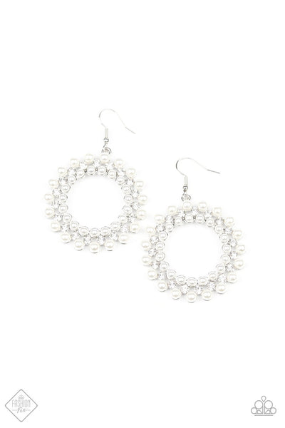 Paparazzi Accessories Pearly Poise - White Earrings 