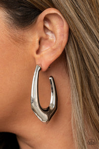 Paparazzi Accessories Find Your Anchor - Silver Earrings 
