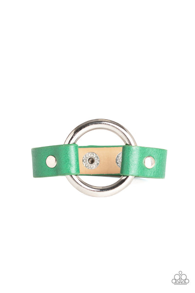 Paparazzi Accessories Rustic Rodeo - Green Bracelet 