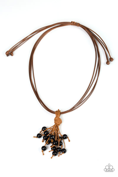 Paparazzi Accessories Tassel Trek - Black Necklace 