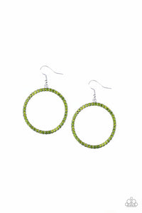 Paparazzi Accessories Stoppin Traffic - Green Earrings 