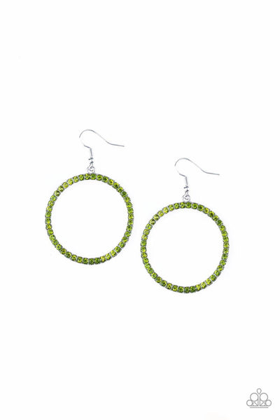 Paparazzi Accessories Stoppin Traffic - Green Earrings 