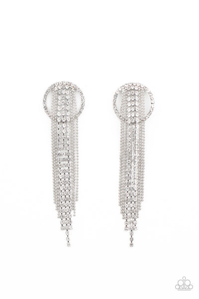 Paparazzi Accessories Dazzle by Default - White Earrings 