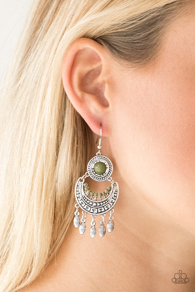 Paparazzi Earring Mantra to Mantra - Green