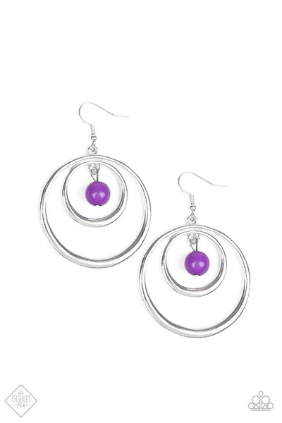 Paparazzi Accessories Diva Pop - Purple Earrings 