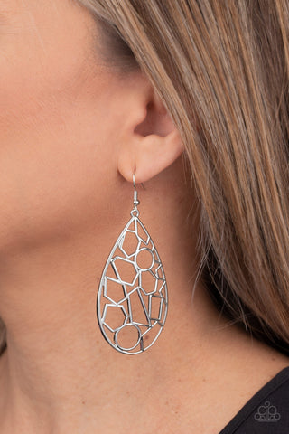 Paparazzi Accessories Reshaped Radiance - Silver Earrings 