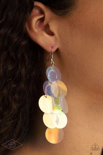 Paparazzi Accessories Mermaid Shimmer - Multi Earrings Iridescent