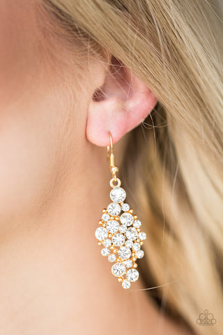 Paparazzi Accessories Cosmically Chic - Gold Earrings 