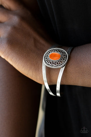 Paparazzi Accessories Deep In The TUMBLEWEEDS - Orange Bracelet 