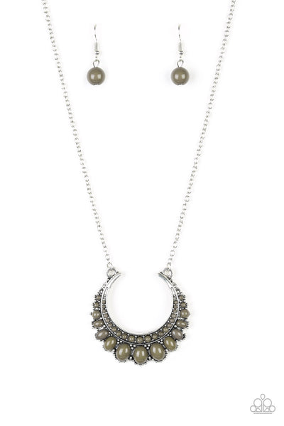Paparazzi Accessories Count To ZEN - Green Necklace & Earrings 