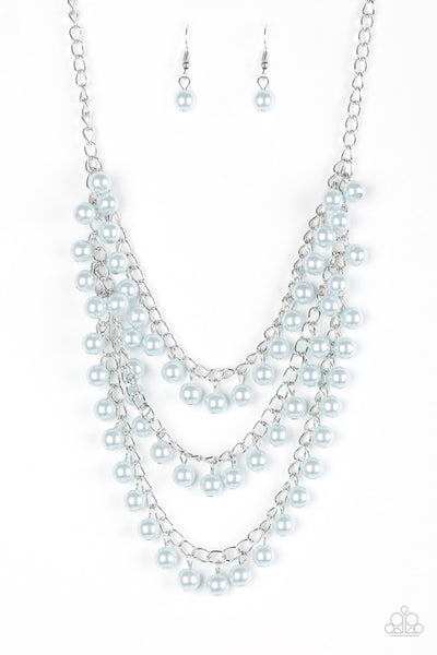 Paparazzi Accessories Chicly Classic - Blue Necklace & Earrings 