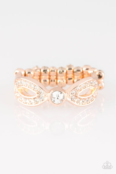 Paparazzi Accessories Extra Side Of Elegance - Rose Gold Ring