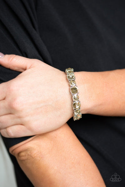 Paparazzi Accessories Born To Bedazzle Brown Bracelet 