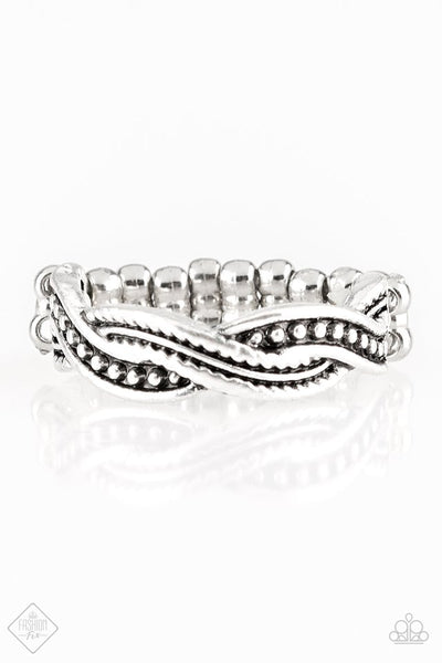 Paparazzi Accessories Texture Tango Silver Ring 