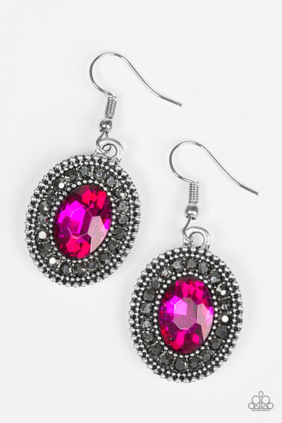 Paparazzi Accessories Wonderfully West Side Story - Pink Earrings 