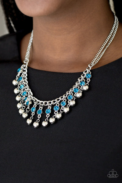 Paparazzi Accessories Pageant Queen - Blue Necklace 